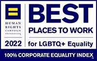 Best Places to work for LGBTQ + Equality badge